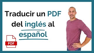 🚀 Cómo traducir un PDF del inglés al español  GRATIS [upl. by Nohsar]