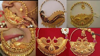 Latest Bridal Gold Nose PinNathiya Designs 2018 The Fashion Plus Collection [upl. by Durwin516]