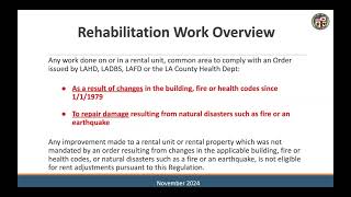 Overview of RSO Allowable Rent SurchargesAdjustments Due to Home Improvement amp High Operating Costs [upl. by Lowrance990]