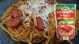 FILIPINO SWEET SPAGHETTI  easy recipe [upl. by Ynnahc747]