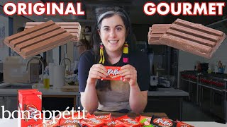 Pastry Chef Attempts To Make Gourmet Kit Kats  Gourmet Makes  Bon Appétit [upl. by Coke]