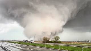 Tornado Rips Through Iowa Town Amid Disaster Emergency [upl. by Rodolph]