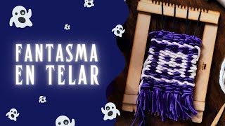 Cómo tejer un fantasma en telar bastidor 👻  PATRÓN DE TEJIDO  Halloween 2024  Nushu Textiles [upl. by Royd]