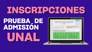 Cómo inscribirse a la prueba de admisión UNAL 2024  Tutorial completo y fácil [upl. by Anikal]