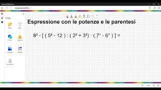 Espressioni con potenze e parentesi  12 [upl. by Anav]