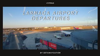 Larnaca Airport Departures Landside amp Airside  September 2023 [upl. by Eilitan709]