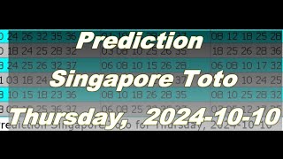 Winning Prediction Singapore Toto for 20241010 [upl. by Finella342]