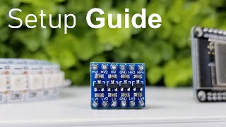 EASY Logic Level Shifter ESP32 Setup Guide WLED Tutorial 33v to 5v [upl. by Comras]