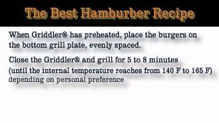 Cuisinart GR4N 5in1 Griddler best hamburger recipe [upl. by Pedaiah842]