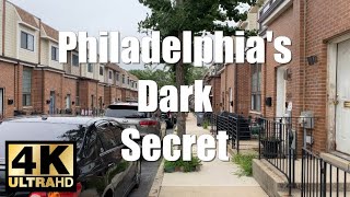 Walking Tour 4K Philadelphias Dark Secret  MOVE Bombing Dropping a Bomb on a Row Home Narrated [upl. by Hylan]