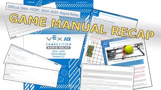 Rapid Relay in 11 Minutes  VEX IQ Game Manual Summary [upl. by Viridi]