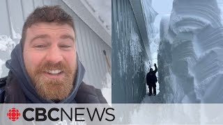 Cape Bretons epic snowfall seen in couples viral photo [upl. by Alo248]