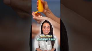 Sunscreen for glowy skin  dewy sunscreen recommendation ad [upl. by Omrellig716]