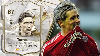 87 ICON FERNANDO TORRES PLAYER REVIEW FC 24 [upl. by Aytnahs]