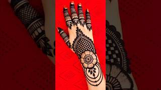 Back hand mehndi designs 🌸 very easy mehndi designs step by step youtubeshorts shorts [upl. by Eamaj]