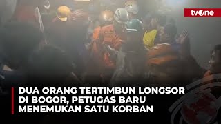 Warga Datangi Lokasi longsor di Sempur Bogor  Kabar Petang tvOne [upl. by Nnaihs]