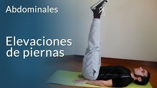 Ejercicios abdominales  Elevaciones de piernas [upl. by Yrahca]