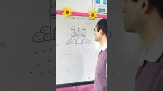 How to draw a Mosque 🕌  Easy Drawing of Masjid For Beginners [upl. by Ajim306]