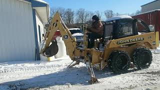 JOHN DEERE 850 Pro Skid Steer Backhoe Attachment For Sale [upl. by Kellia]