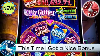 Kitty Glitter Grand Slot Machine Nice Bonus [upl. by Gmur]