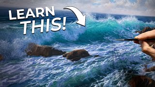 Livestream Painting a Breaking Wave  Seascapes Techniques in Oils [upl. by Ahsinuq]