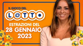 Estrazione in diretta del Gioco del Lotto e del Simbolotto di Sabato 28 gennaio 2023 [upl. by Cheri925]