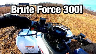 2021 Kawasaki Brute Force 300 First Ride  Impressions [upl. by Gainor]