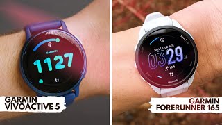 Garmin Forerunner 165 vs Vivoactive 5 The Budget Watch Showdown [upl. by Radloff]