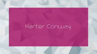 Karter Conway  appearance [upl. by Goodrich]