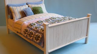 112th Scale Double Bed Tutorial  Part One [upl. by Seira92]