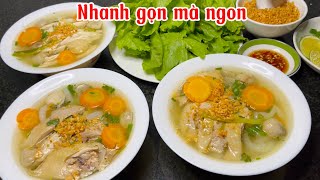 Tự làm sợi bánh canh và cách nấu bánh canh gà ngon tuyệt đỉnh [upl. by Victor]