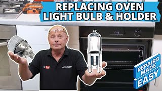 How To Replace Halogen G9 Bulb amp Oven Light Lamp Fitting [upl. by Atirma]