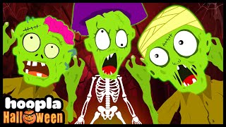 Five Creepy Zombies  Halloween Monsters  Scary Songs For Kids By Teehee Town [upl. by Parks]