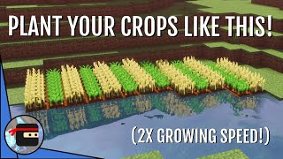 How To Easily GROW Crops FASTER  Minecraft Quick Tips [upl. by Odnaloy]