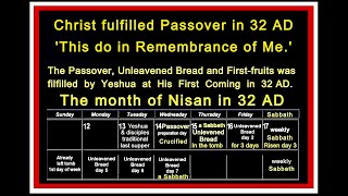 Christ fulfilled the Passover in 32 AD  There was No Easter [upl. by Eelymmij]