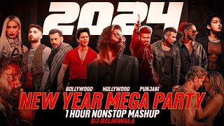 2024 1 Hour Nonstop New Year Mega Party Mashup  Best of 2023 Mashup  Year End M  Dj DeLhiwala [upl. by Binky]