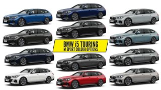 2024 BMW i5 Touring M Sport  Color Options  Images  AUTOBICS [upl. by Lyrem]