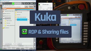 KUKA KRC4 remote desktop UltraVNC and Sharing files on network locations [upl. by Kilgore]