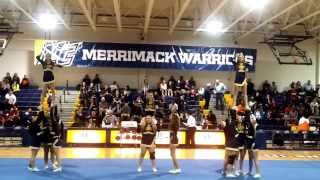 Merrimack College Cheerleaders 12 time 112313 [upl. by Finny46]