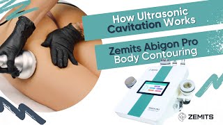 How ultrasonic cavitation works Body slimming with Zemits Abigon Pro [upl. by Akiehsal]