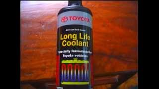 Toyota RED Long Life coolant Antirust Antifreeze for 2E [upl. by Aisya]