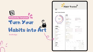 Habit Tracker ｜Notion Template ｜Turn Your Habits into Art [upl. by Acessej]