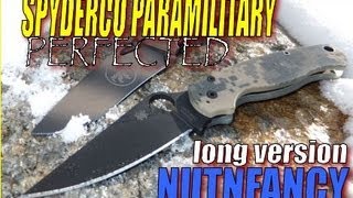 LONG Version Spyderco Para Military2 by Nutnfancy HoF Blade [upl. by Weitman]