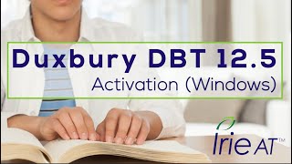 Duxbury DBT 125 Braille Software Activation DBT the worlds most popular braille editor software [upl. by Abroms248]