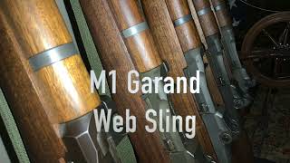 M1 Garand Web Sling Install US Naval Academy reference [upl. by Aenea]