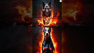 German Shepherd vs Doberman comparison ytshorts shorts dogs [upl. by Eddi470]