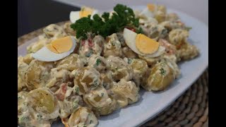 THE BEST AND TASTIEST POTATO SALAD EVER  AARDAPPELSALADE [upl. by Beckerman]