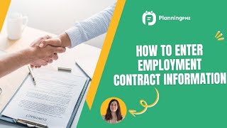 How to manage employment contract information with PlanningPME [upl. by Ynoble]