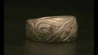 Wedding band Thunderbird Pacific Northwest Coast Native American Indian Harold Alfred [upl. by Aldous627]