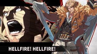 Hellfire With Lyrics Leo Theme  Guilty Gear Strive OST [upl. by Aleedis855]